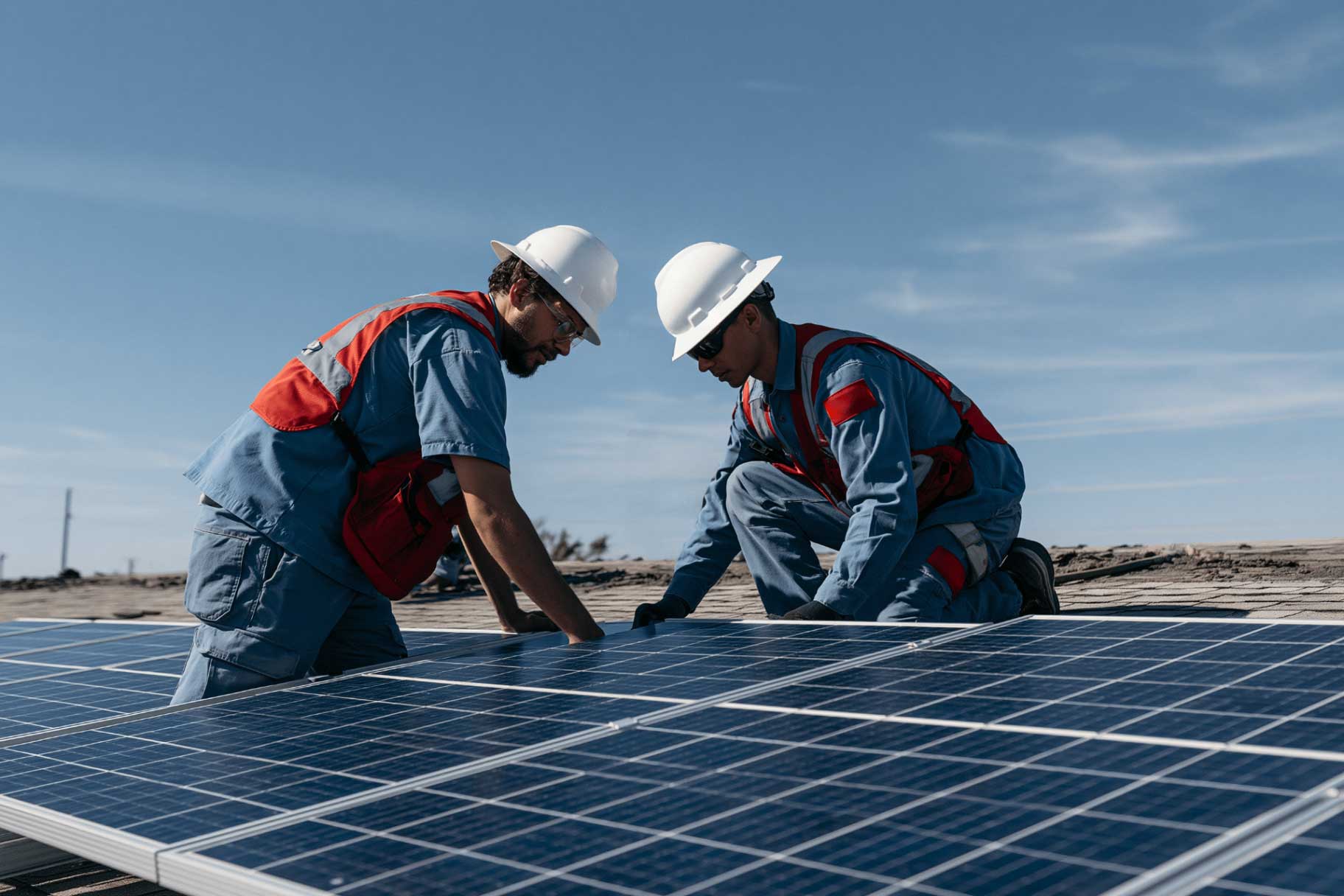 Solar panel removal and reinstallation on a Texas roof